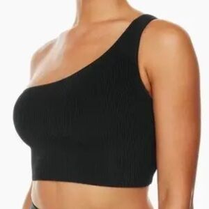Aritzia Babaton knit contour one shoulder - blue - size xl